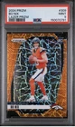 Panini Prizm 2024 Bo Nix Lazer Prizm Rookie #309 Denver Broncos PSA 9