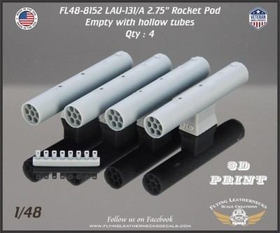 1/48 Flying Leathernecks FL48-8152 LAU-131/A 2.75'' Rocket Pod - Empty