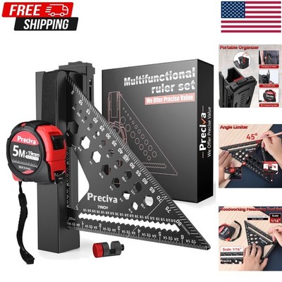 7 Inch Large Carpenter Square set   Multi-Angle Measuring and Marking & Creat...