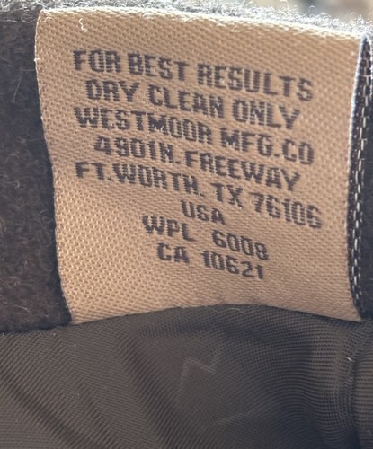 Powder River Outfitters Men's Wool Brown Heather Vest XL Cowboy Western PR Ranch - Picture 10 of 10