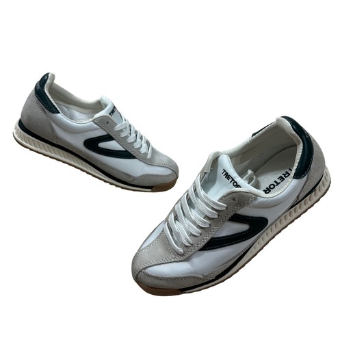 Tretron Women's Sneakers Beige Green Leather Athletic Rawlins Streetwear Size 6M - Picture 3 of 9