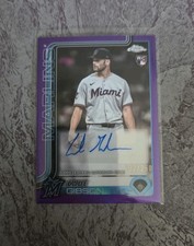 2025 Topps Chrome Update Autograph Cade Gibson #AC-CGI Purple Refractor #132/250