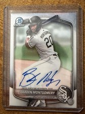 2025 Bowman - Chrome Prospect Autographs Braden Montgomery #CPA-BM (AU, RC)