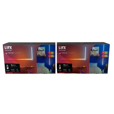 Pack of 2 LIFX Beam Color Zones Smart RGB LED Light Bar Kits NEW