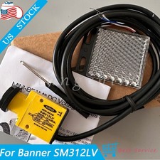 NEW MINI-BEAM PHOTOELECTRIC SENSOR For BANNER SM312LV / 25618 10-30VDC