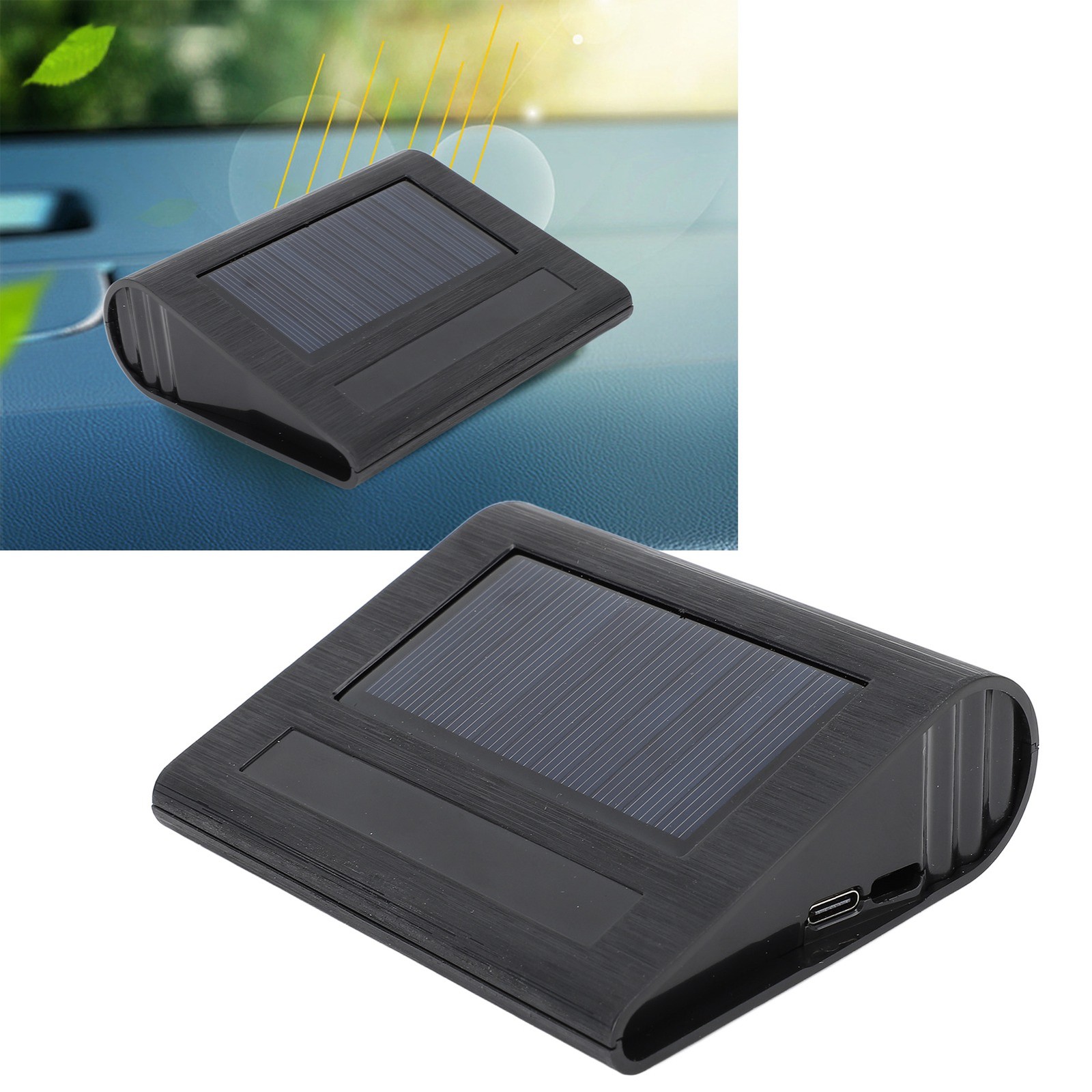 Grauer Smart Wireless Luftreiniger Solarer Ozon-Geruchsentfernungsreiniger-image