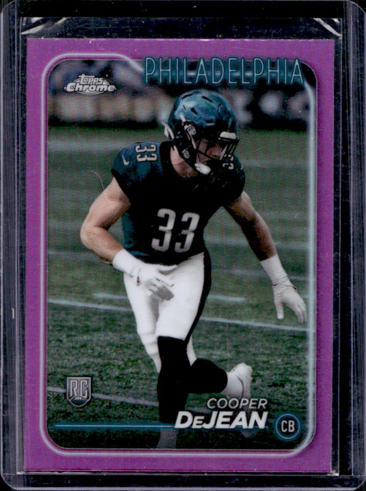 2024 Topps Chrome Cooper DeJean RC Pink Refractor Rookie #232 Eagles