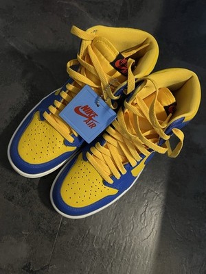 Nike Air Jordan 1 Reverse Laney High mid blau gelb Größe 40
