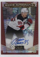 2024-25 O-Pee-Chee Platinum Rookie Red Prism 20/30 Graeme Clarke #R-GC Auto 0sp6