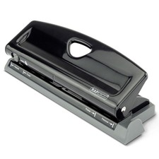 1725 Adjustable 6-Hole Punch, 4 x Different Positions, 9 Sheets Capacity, Met...