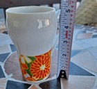 Vintage Daisy Coffee Mugs Yellow & Orange Green 1970's Flower Set of 4 — photo 10
