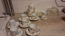 Cottage Garden Royal Dolton Crown China  Tea Set