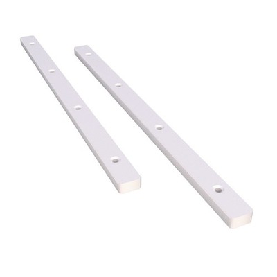 Pair of Rok Hardware Side Mounted 11-1/4'' (285.5mm) Screw-On, 11-1/4, White 