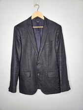 J CREW Ludlow Irish Linen Blazer Jacket 38R Sport Coat Navy Blue Lined Classic