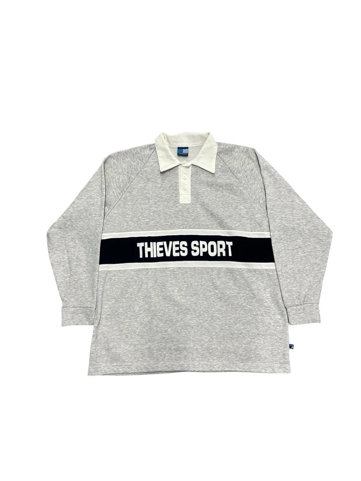 Thieves Sport Vintage Skateboard Rugby Long Sleeve Mens XL