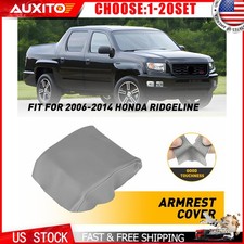 Leather Center Console Armrest Cover For 2006-14 Honda Ridgeline Gray 1-10x Leather Center Console Armrest Cover For 2006-14 Honda Ridgeline Gray 1-10x