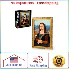 LEGO Art Mona Lisa Painting Wall Art with Gold Frame 31213 Leonardo Da Vinci
