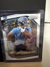 2025 Panini Prizm White Disco Chimere Dike #396 Tennessee Titans Rookie Disco 
