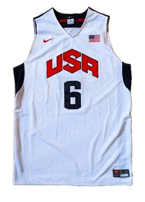 Nike LeBron James Dream Team USA 2012 Olympics Jersey Trikot weiß Sz. XL
