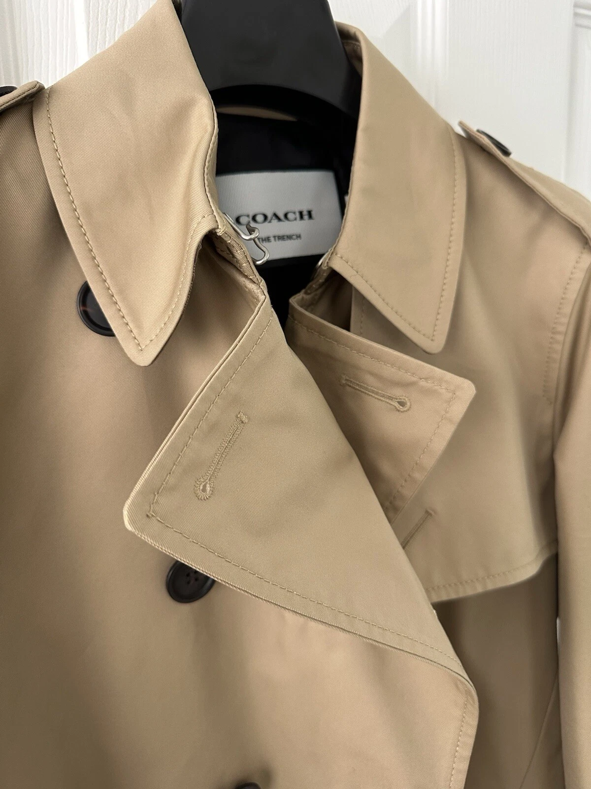 Cappotto trench Coach tinta unita medio taglia S