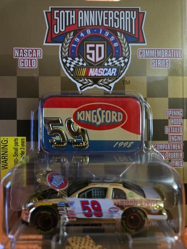 1998 Nascar 50th Anniversary Gold, 1/64 Diecast car #59 Kingsford Charcoal