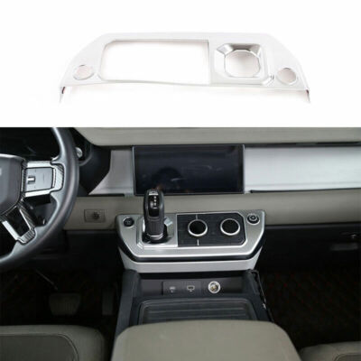For Defender 110 2020-2022 Matte Silver Central Console Gear Shift Panel Trim