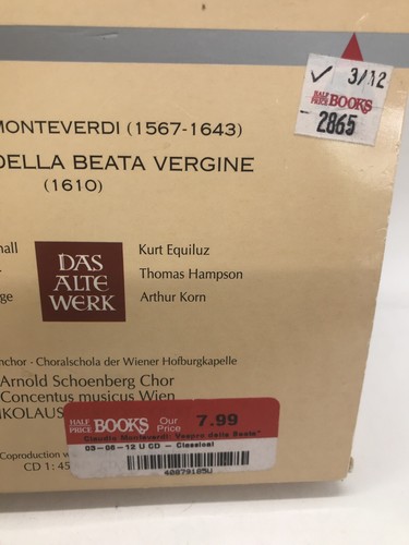 Vespro Della Beato CD 2 discs (1993) - Picture 8 of 12