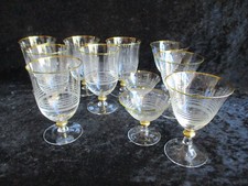 11 Gläser Spiegelau ? Golddekor Mineralwasse...