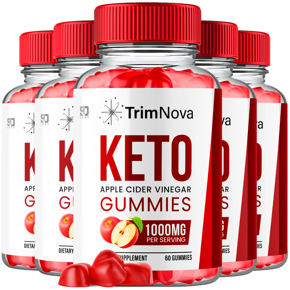 (5 Pack) TrimNova Keto ACV Gummies - For Weight Management & Healthy Body 300ct