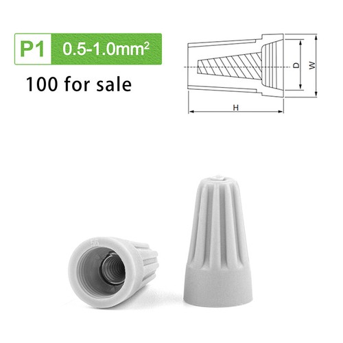100PCS Screw-type Cap Connector Car Wire Connector Screw Terminal Covering Nut - Afbeelding 13 van 14