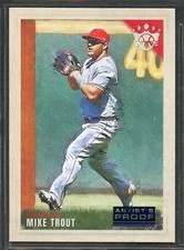 2022 Panini Diamond Kings Artist's Proof Baseball - #40 - Mike Trout - Angels