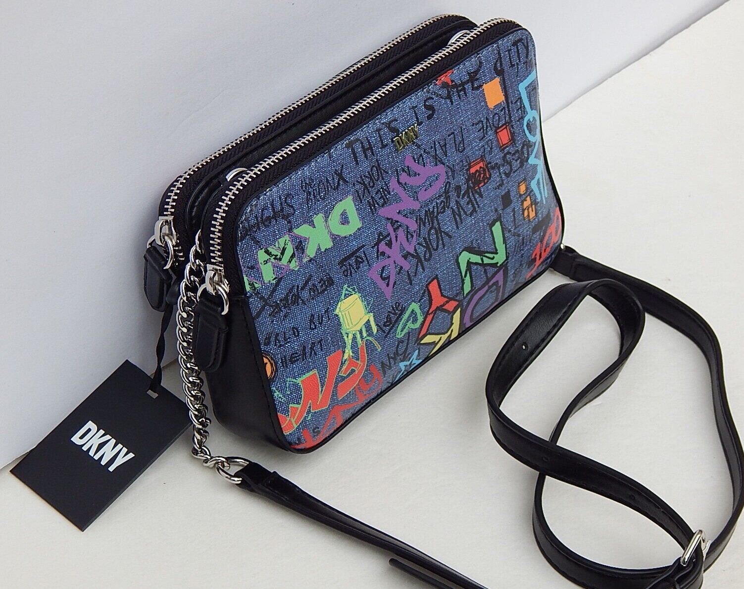 DKNY VERONICA DZ CROSSBODY SHOULDER BAG LOGO NEW148 AUTHENTIC eBay