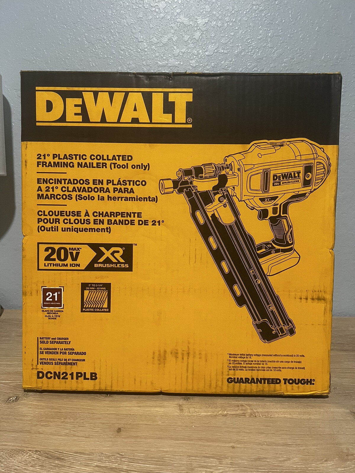 Dewalt DCN21PL 20Volt 21Degree Cordless Framing Nailer TOOL ONLY eBay