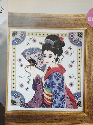 Kreuzstichkarte (aus Magazin) - Graceful Geisha