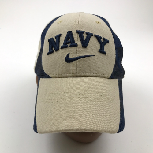 VINTAGE Nike US Navy Hat Cap Stretch 