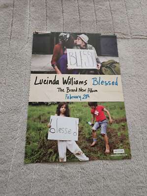 FPOT285 ZEITSCHRIFTENWERBUNG 12 X 8'' LUCINDA WILLIAMS: GESEGNET