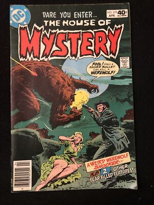 THE HOUSE OF MYSTERY 279 5.0 SLIGHT STAINING BACK WEREWOLF LADY GREEN DRESS TT