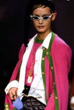 CHANEL 96A  1996 VINTAGE 100% CASHMERE  EMBELLISHED 2 PC TOP AND JACKET 42 40