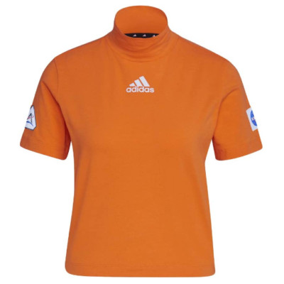 Tシャツ・カットソー Women's Crop short-sleeved T-shirt 5FT1071 ADIDAS Women's Nasa Space Cropped T Shirt Tee GQ2236 ORANGE
