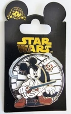 Disney Star Wars Mickey Mouse As Luke Skywalker Pin