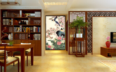 3D Rocker Flower K11073 Wallpaper Mural Self-adhesive Removable Sticker Panda