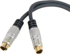 1.5m High Quality 24k Gold S-VHS to S-VHS S-Video Cable Premium AV Interconnect
