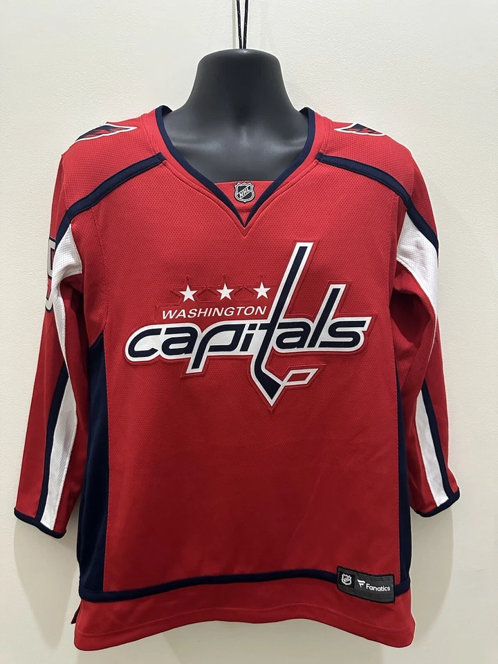 Camiseta deportiva para mujer FANATICS Nicklas Backstrom #19 roja Home Breakaway Player mediana Foto 2 de 4