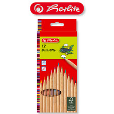 Herlitz Buntstifte 12er Naturholz FSC