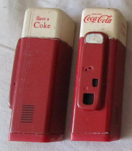 Vintage 1993?? Collectible Coca-Cola Salt & Pepper Shakers 5" Tall