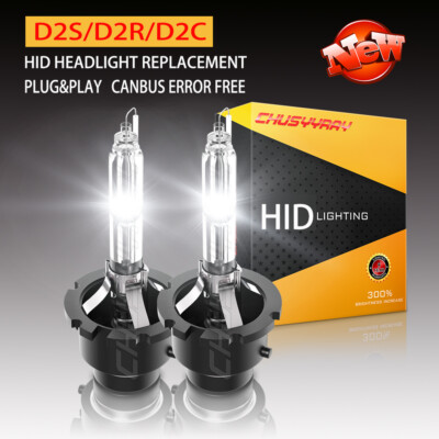 D2S D2R HID Headlight Bulbs High Low Beam For BMW E46 325i 330i M3 E39 E60 525i