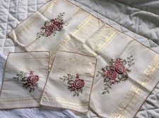 Embroidered Sideboard / Table Runner Set