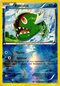 Basculin 25/98 B&W Emerging Powers REVERSE HOLO PERFECT MINT! Pokemon