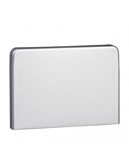 Goulotte aluminium Schneider OptiLine 45 de 165x55mm avec embout ISM10454 pour bureau