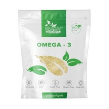 RAW POWDERS OMEGA-3 200 Pillole Epa Dha Integratore Cervello Vision Cuore Salute